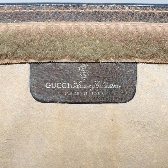 GUCCI GG Supreme Web Sherry Line Clutch Bag PVC Beige Red 84 01 001 Auth th5211 - Picture 8 of 16